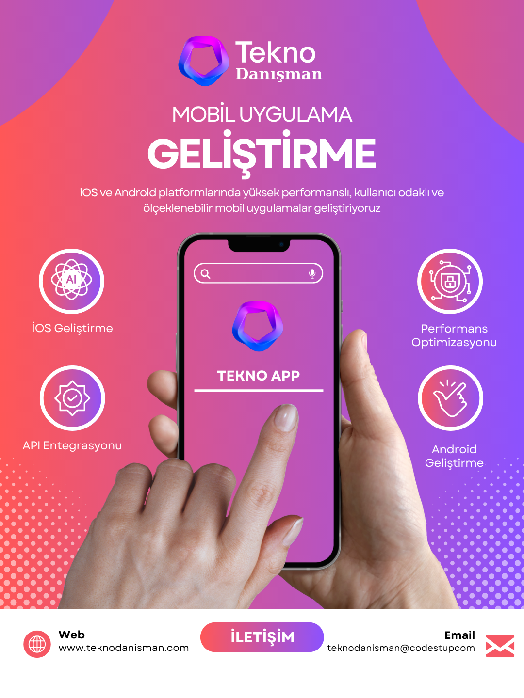 Mobil uygulama geliştirme hizmet kapsamı