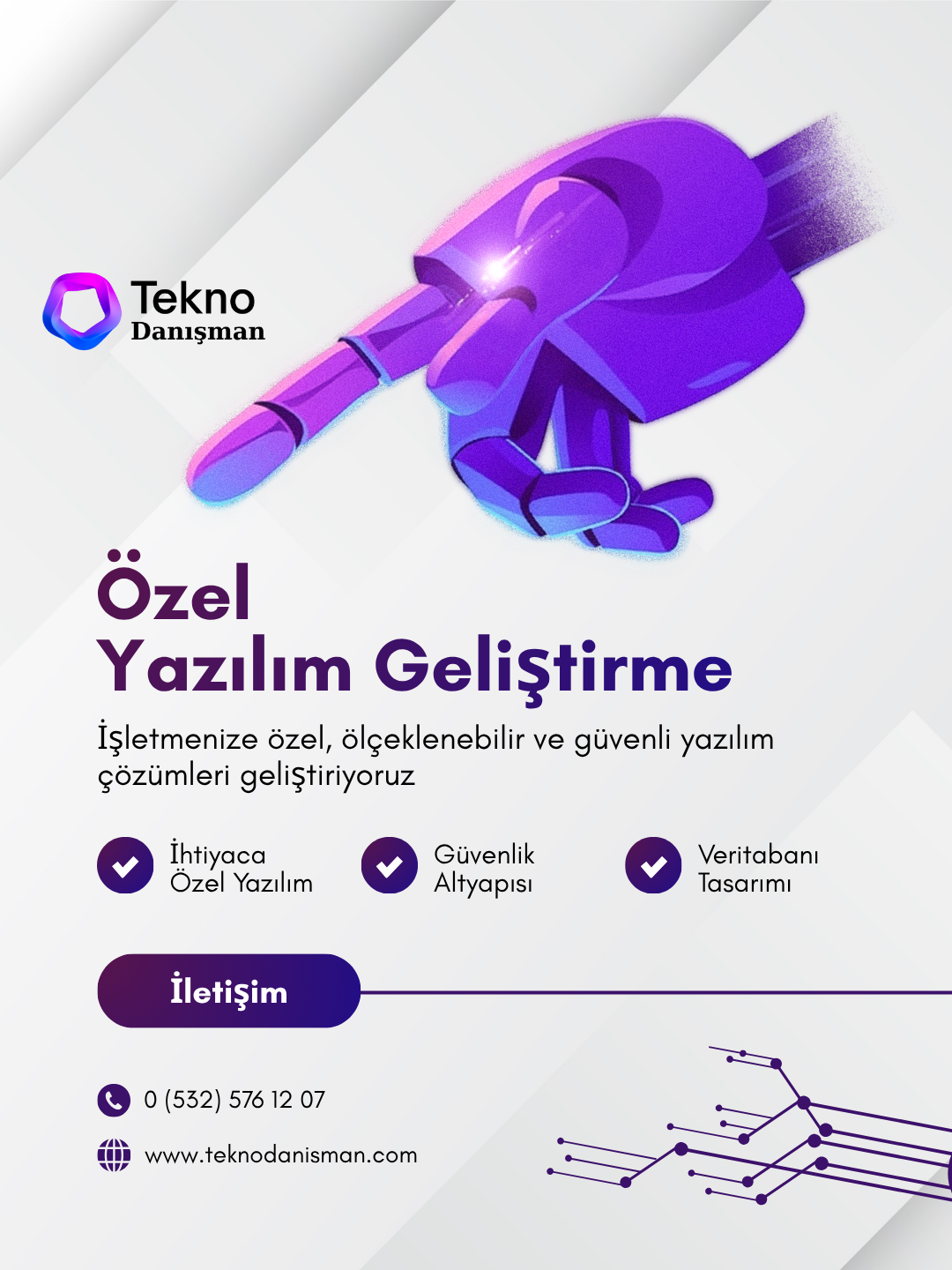 Özel yazılım geliştirme hizmet kapsamı